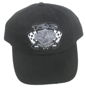 Cappello Harley-Davidson Motor Cycles 120° Anniversario Nero Regolabile di HD - Foto 1 di 4