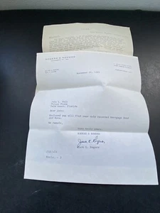John L. Volk Architect, Fort Pierce, Florida Tommie Holton Mortgage Note 1961 - Picture 1 of 7