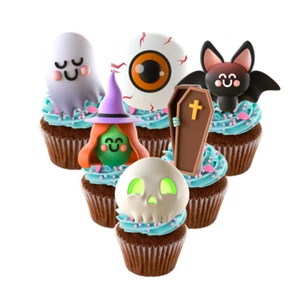 24x Lindos adornos para cupcakes de fiesta de Halloween - Imagen 1 de 1
