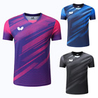 Neu Herren Badminton T-Shirts Tischtennis Kleidung Polyester Sport Tops