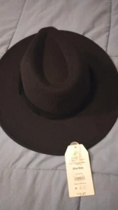 Time and Tru Women's Fedora Black Hat - Picture 1 of 2