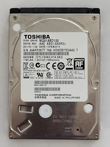 MQ01ABD100, HDKEB77E0A02 T, AB01/AX0R2JA9, 10 FEB 2014,Toshiba 1Tb 2.5" SATA HDD - Imagen 1 de 2