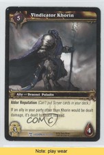 2008 World of Warcraft TCG: March the Legion Vindicator Khorin #223 READ 0b5