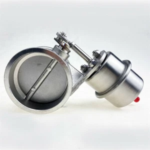 Abgasklappe Ø76mm-Edelstahl-Unterdruck Klappensteuerung-Ruhestellung geschlossen - Picture 1 of 8