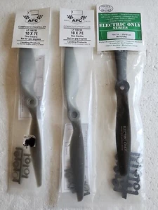 (3) APC / Master Airscrew 10x7 Electric Propellers - LP10070E / MA1070NE - New - Picture 1 of 2
