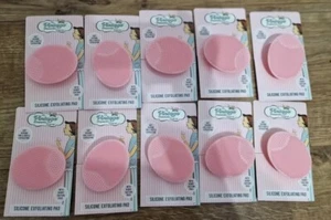 10x The Vintage Cosmetic Company Pink Silicone Exfoliating Pads New  - Picture 1 of 1