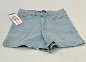 Calvin Klein Jeans Women's 5 Pockets Shorts, Light Blue, Size 4 - Picture 1 of 3