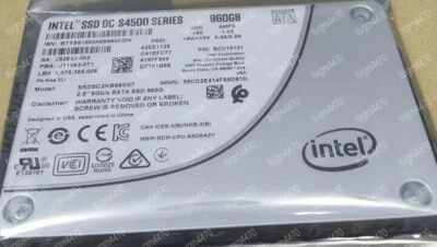 Intel 960GB S4500 SSD DC Series 2.5 inch SATA3 Solid State Drive SSDSC2KB960G7 - Image 1 of 4