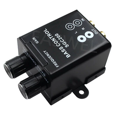Car Audio Amplifier Subwoofer Bass RCA Level Remote Volume Control Knob Boss - Image 1 of 3