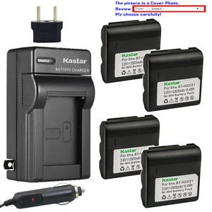 Kastar Battery Travel Charger for Sharp VL-8 VL-8888 VL-1500 VL-1510 VL-A10 A10E - Picture 1 of 11