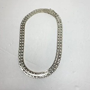 Collana vintage in argento sterling 925 stile etrusco firmata Milor Italia 42gr 17" - Foto 1 di 9