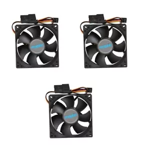 3 x 92mm Black PC Case Fans 3/4-Pin Connector 1800RPM 22.5dB Low Noise 9CM 90mm - Picture 1 of 6