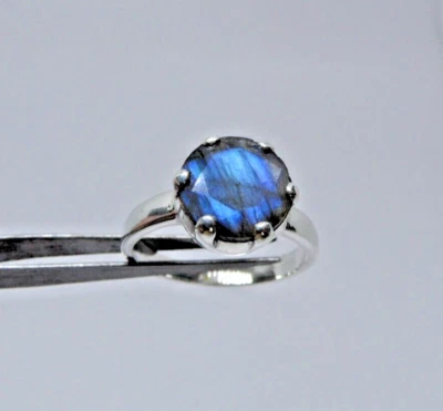 Natural Labradorite 925 Sterling Silver Ring, Handmade JEWELRY RING - Image 1 of 4