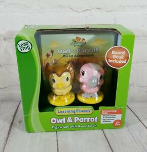 LeapFrog 2014 Learning Friends Owl & Parrot Figures And Board Book Ages 2+