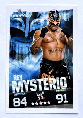 2009 WWE Topps Slam Attax Evolution TCG #087 REY MISTERIO Smack Down Cards - Image 1 of 4