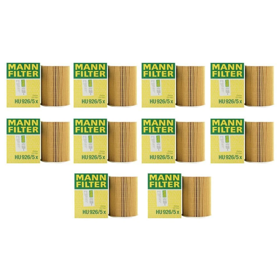 Juego de 10 filtros de aceite OEM Mann para BMW E60 E63 M5 M6 5.0 S85B50A 2006-2010 Foto 1 de 1