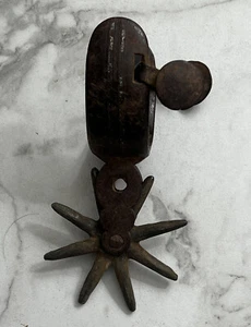 Antique 1900s Engraved One Western Spur Unmarked - Picture 1 of 13