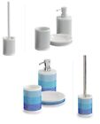 CIPI Set PRINCESS da 4 pezzi in resina bianca e strass di vari colori per bagno