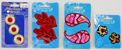Lot of 4 Hirschberg Schutz Decorative Details Embroidered Patch Mixed Theme NIP - Image 1 of 2