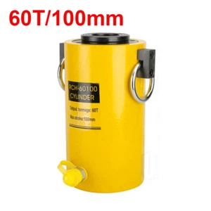 60T/100mm Hydraulic Cylinder Hollow Jack Industrial Lifting Jack Tools Stroke - Picture 1 of 3