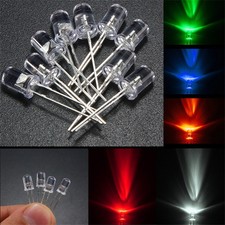 1000pcs 5mm LED Emitting Diodes Component Assorted Light LEDs Decor Mix Colors