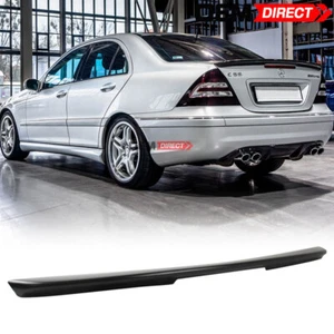 Fits 01-07 Benz C-Class W203 AMG Style Unpainted Rear Trunk Spoiler Wing Lip ABS - Bild 1 von 6