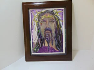 watercolor paintings originally framed In Glass, Crown of Thorns. By Norma Jean - Picture 1 of 6