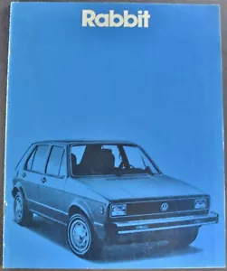 1980 Volkswagen Rabbit Brochure Hatchback, Convertible Excellent Original 80 VW - Picture 1 of 11