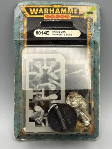 Warhammer 40K Space Ork Snakebite Boss – Sealed Metal Blister – OOP 1990s - Picture 1 of 2