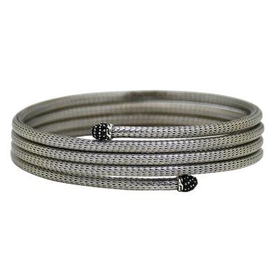 JOHN HARDY | Pulsera clásica bobina lava zafiro negro Foto 1 de 4