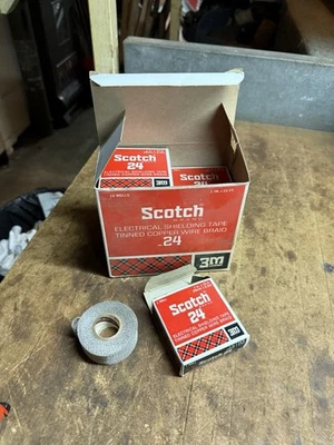 Nueva cinta protectora eléctrica escocesa 3M trenza de alambre de cobre estañado 10 rollos n.º 24 Foto 1 de 4