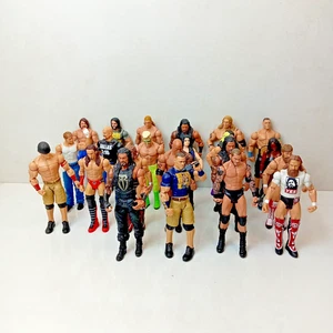 Lotto 22 action figure WWE Wrestling personaggi misti usate - Foto 1 di 7