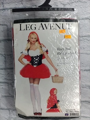 Costume donna adulto Leg Avenue Lil' Cappuccetto Rosso Racy sexy contadina M/L b6 - Immagine 1 di 4
