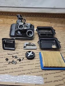 Vintage Brigg 3 PS horizontaler Wellenmotor Vergaser Tankentlüftung etc 90212021601 92092303 - Bild 1 von 15