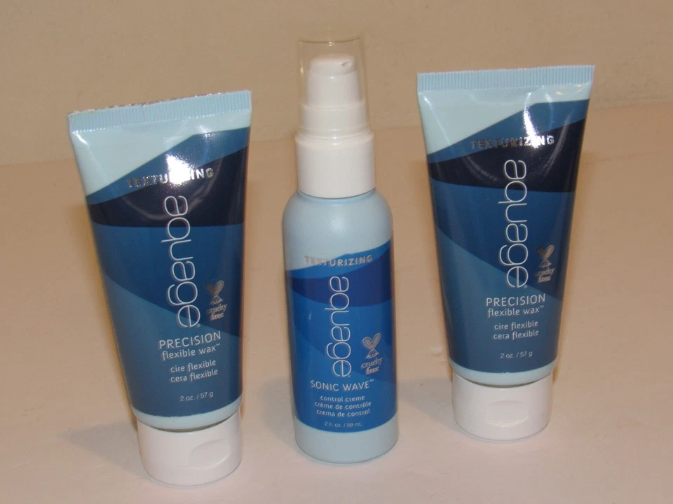 3 Aquage Texturizing Sonic Wave Control Creme e Precisão Cera Flexível Tamanho Viagem - Imagem 1 de 1