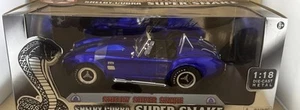 Shelby Collectibles Shelby Cobra Super Snake blau 1:18 Diecast Modell 1/18 selten - Bild 1 von 12