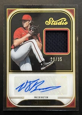 Jake Bennett 2023 Chronicles - Studio Patch Auto /25 Nationals Rookie Prospect - Image 1 of 2