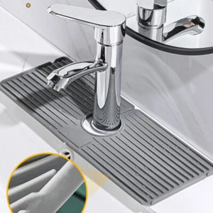 Estera de silicona para grifo de baño fregadero escurridor para cocina protección contra salpicaduras - Imagen 1 de 12