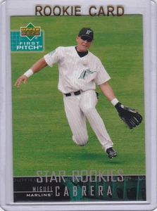 MIGUEL CABRERA 1st RC Baseball MIGGY ROOKIE CARD Tigers Marlins Upper Deck LE - Picture 1 of 2