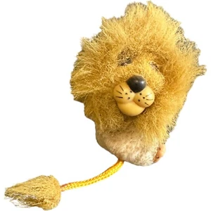 VTG 1980 Lion Finger Grabber Small Pencil Topper Clip Hugger Plush Toy Korea - Picture 1 of 23
