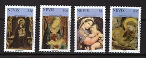 Nevis Christmas 2005 Filippo Lippi Art Painting Set Of 4 Stamps #3255 - Picture 1 of 1