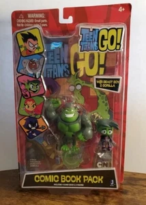 DC TEEN TITANS GO COMIC BOOK PACK & 2 FIGURES BEAST BOY & GORILLA NEW SEALED - Picture 1 of 5