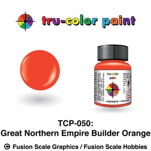 Tru Color Paint BGreat Northern Empire Builder Orange 1oz - Picture 1 of 1