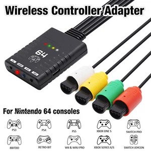 For Xbox One/Wii/Switch/PS3/PS4/PS5 Wireless Controller Adapter for N64 Console - Picture 1 of 5