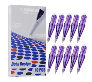 Dragonhawk Ballpoint Cartridges 10pcs Purple - Picture 1 of 2