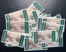 Christmas US Stamps 30 of #1384 Used