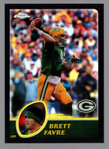 2003 Brett Favre Topps Chrome #47 Black Refractor 54/599 Packers