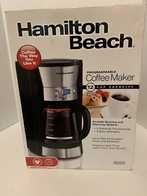 Hamilton Beach 12 Cup Programmable Coffee Maker with 3 Brew Strengths 46895 - Image 1 of 3