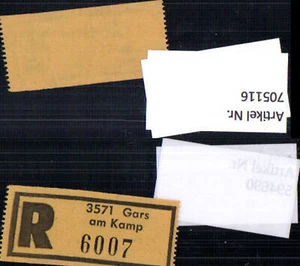 705116 Einschreibezettel Rekozettel R-Zettel Gars am Kamp - Bild 1 von 1