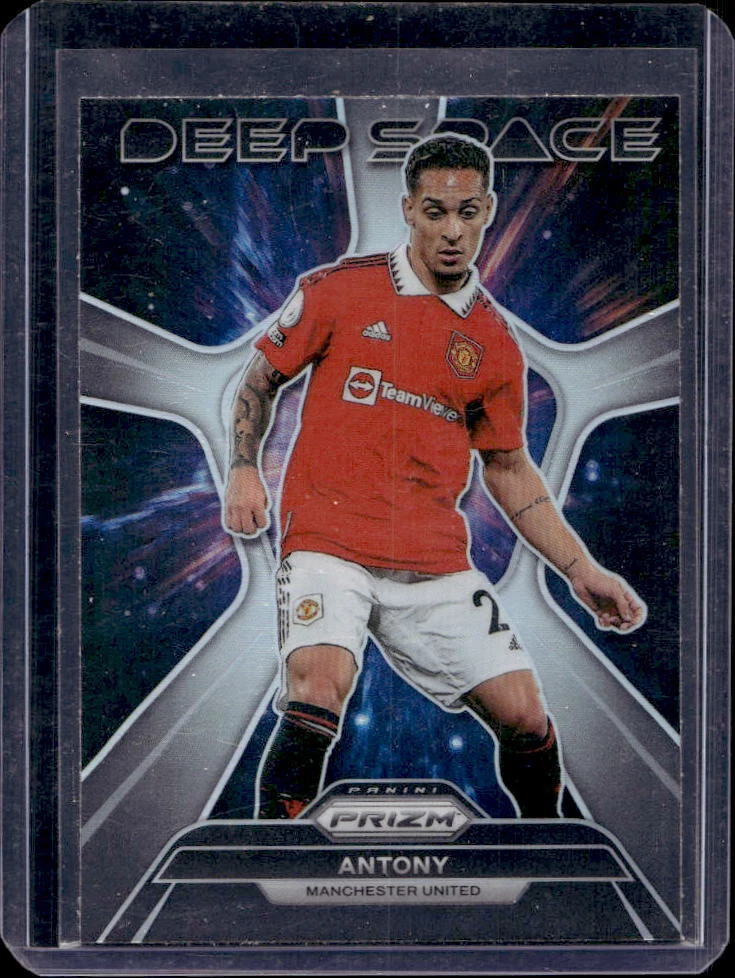 2022-23 Prizm EPL Antony Deep Space Silver Prizm #5 Manchester United